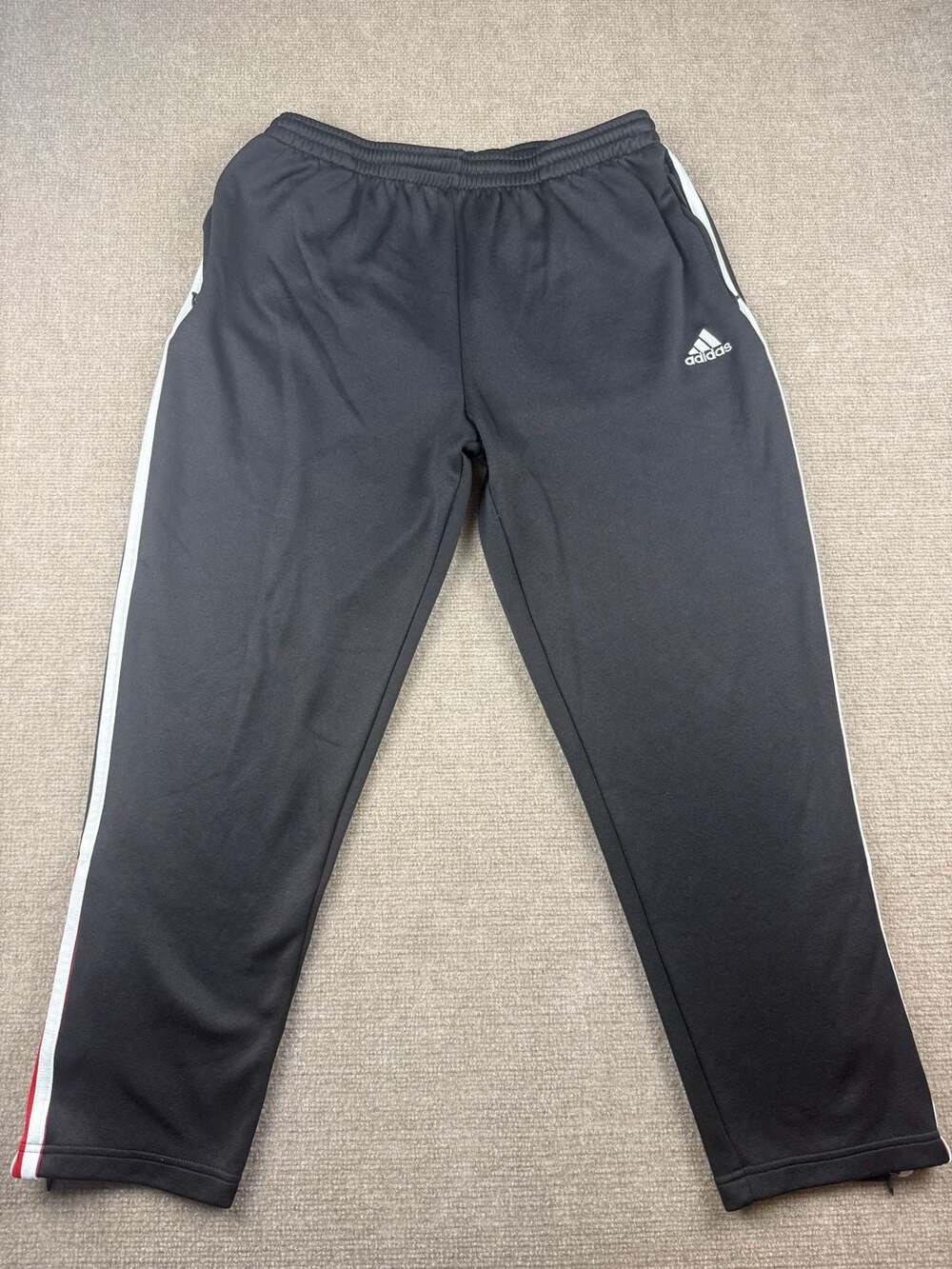 Adidas Men's Essentials 3-Stripes Open Hem Athletic Track Pants